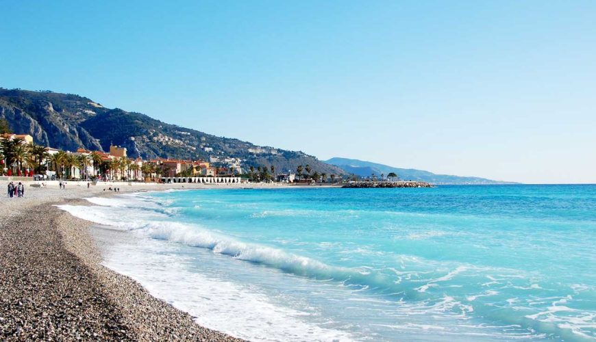 Les plages de Menton