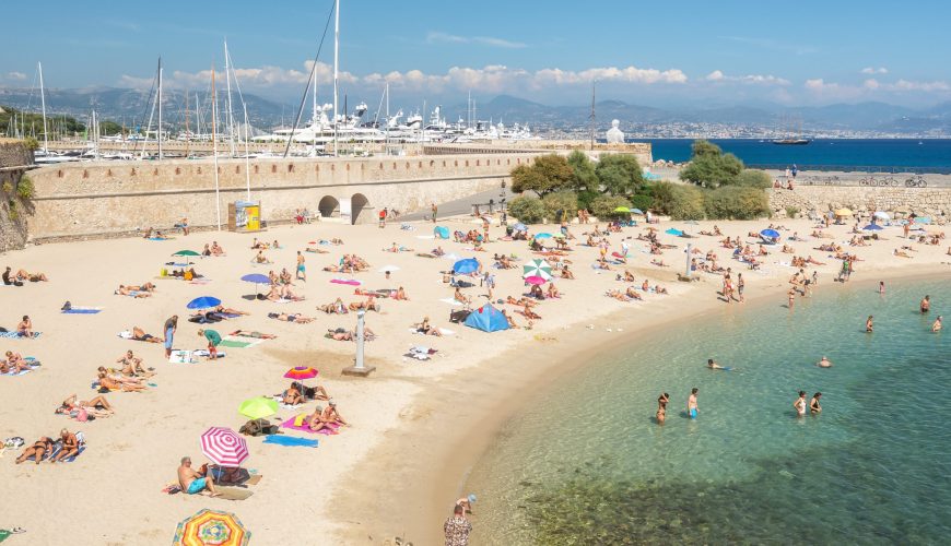 Plage de la Gravette Antibes, Côte d'Azur