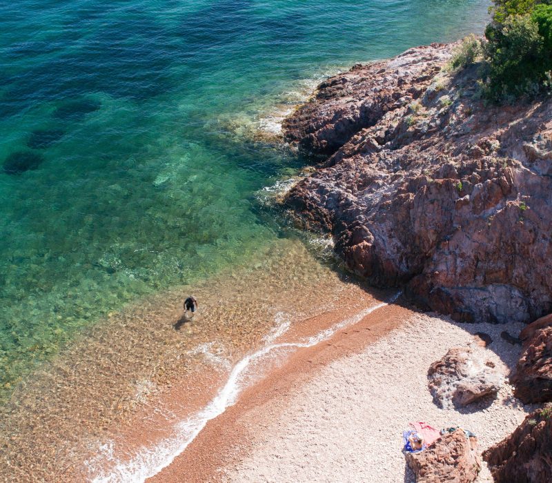 Plage de l'Aiguille à Théoule